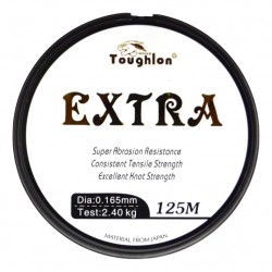 Волосінь для лову риби, Toughlon Extra, 125м, перетин 0.165мм